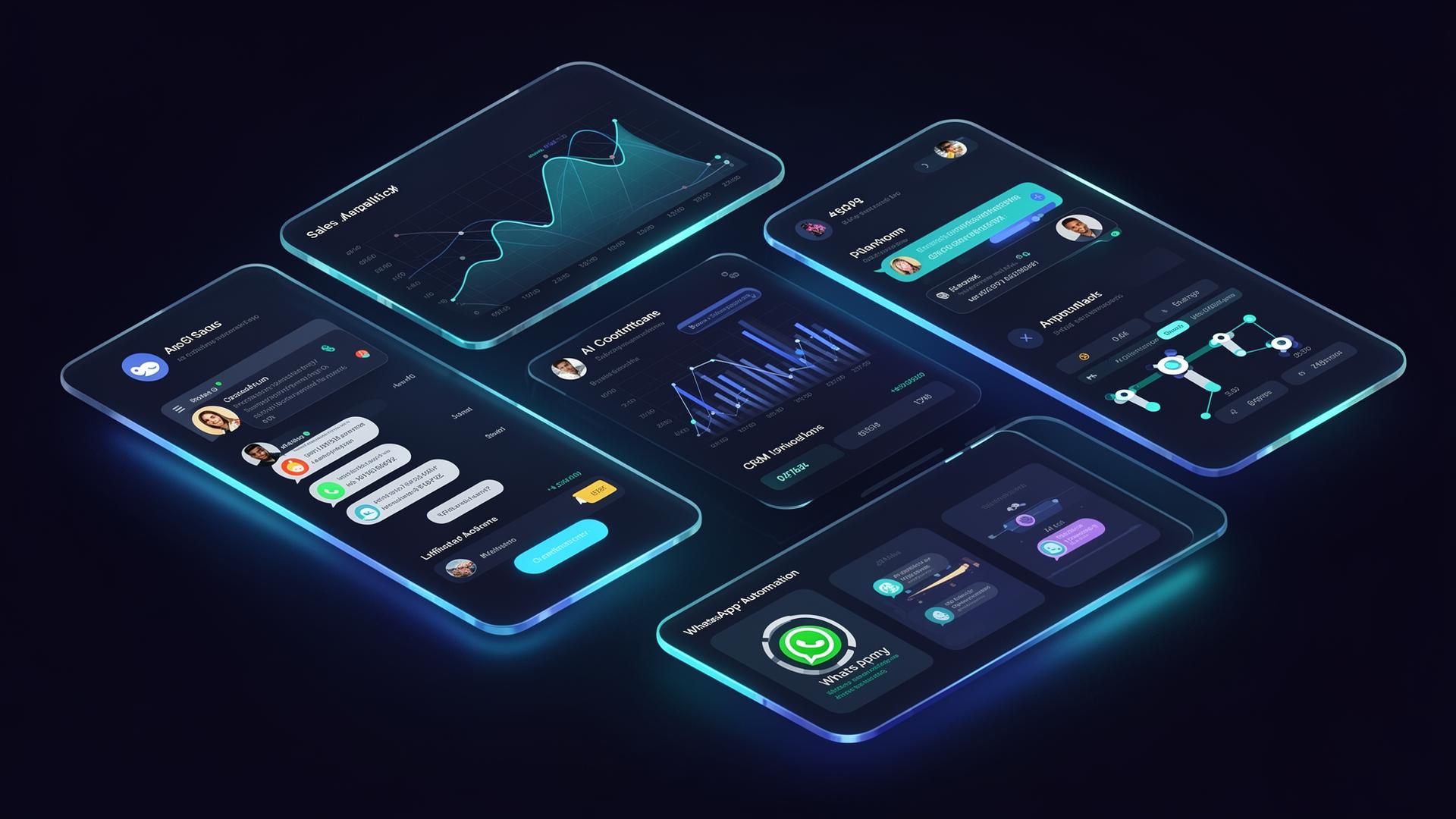 AI dashboards: sales analytics, AI agent, CRM, WhatsApp automation